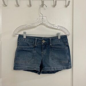 Unionbay Womens Denim Micro Shirts Streetwear Skater Summer Y2K